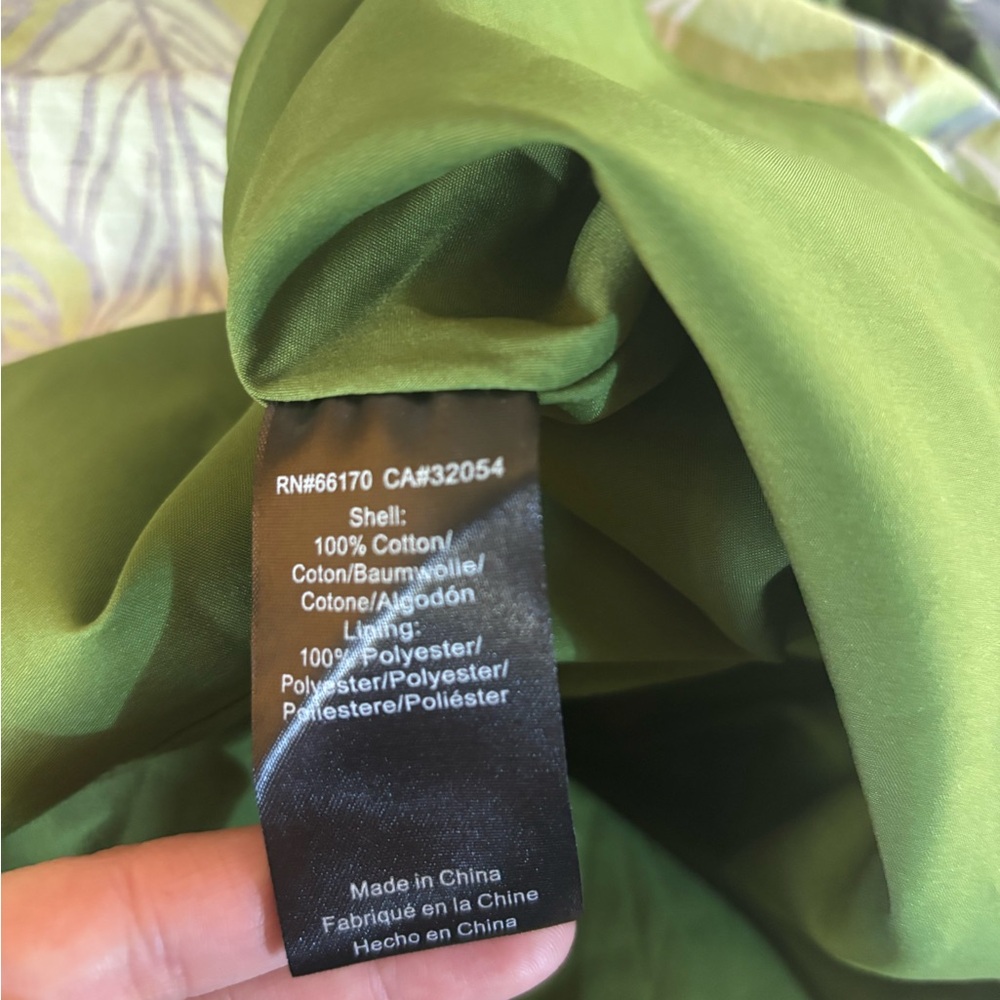 Anthropologie Green Floral Mini Dress - Picture 9 of 10